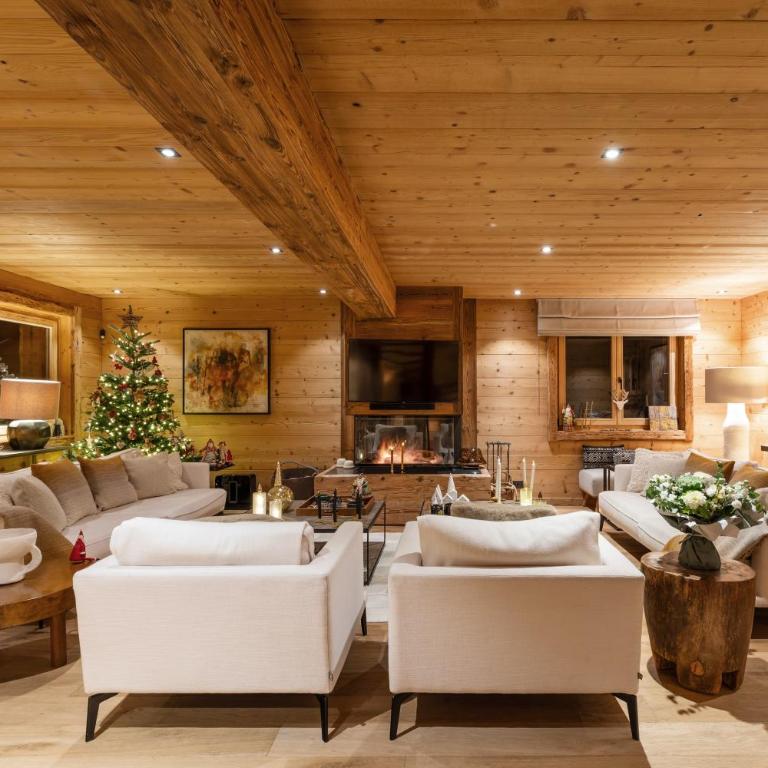 Chalet Ysalpe - Vue montagne hammam sauna jacuzzi et salle cinéma - Chalet - 6