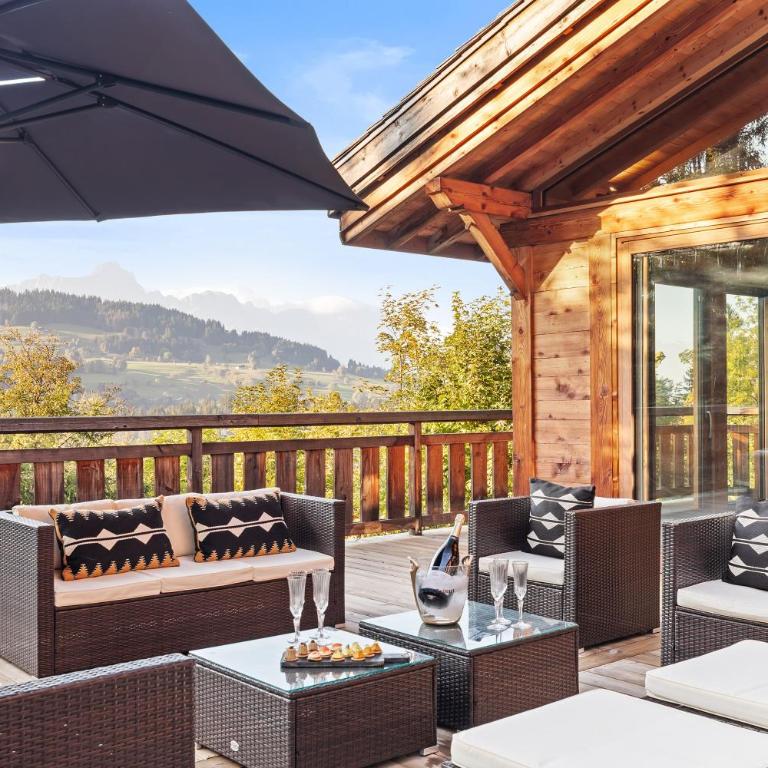 Chalet Ysalpe - Vue montagne hammam sauna jacuzzi et salle cinéma - Chalet - 35