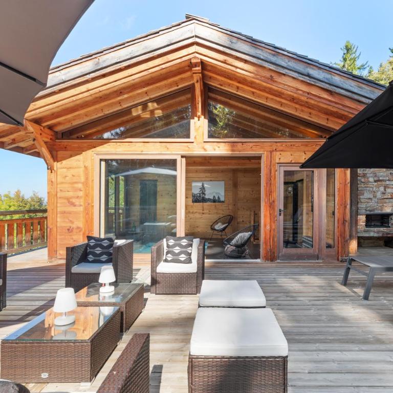 Chalet Ysalpe - Vue montagne hammam sauna jacuzzi et salle cinéma - Chalet - 37