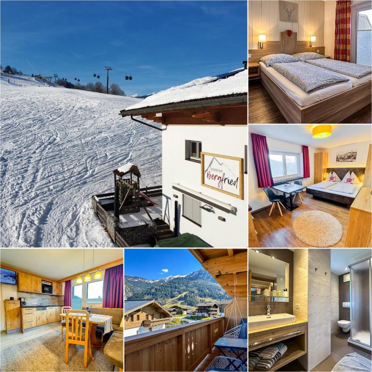 Appartement Bergfried Kaprun, Ski-in Ski-out, Sommerkarte und Panoramablick - Apartment mit 1 Schlafzimmer und Balkon - 1. Etage - 1