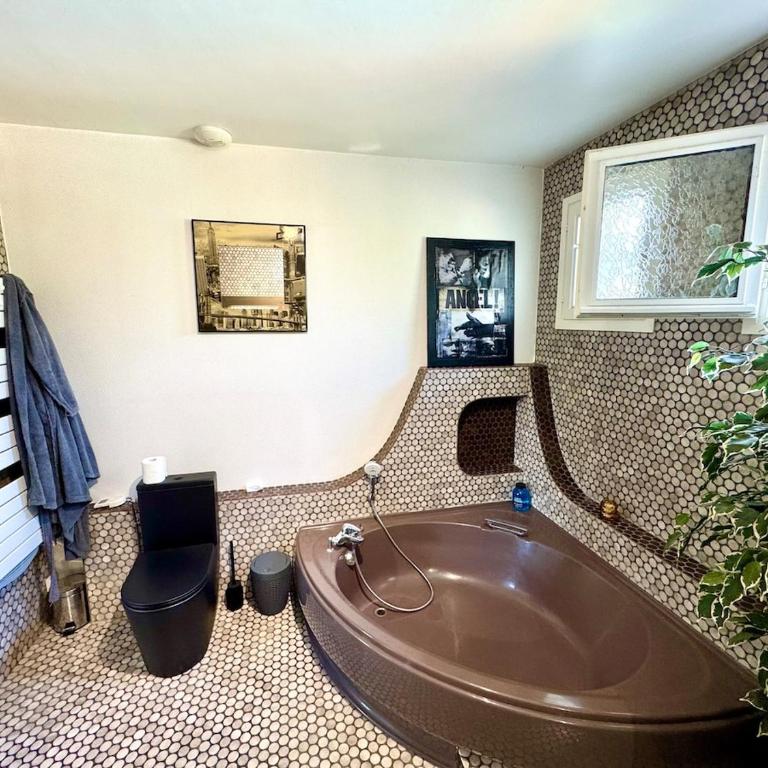 Villa atypique avec piscine 12x6 4 chambres pour 9 personnes proche Golf dans parc arbore - Villa - 40