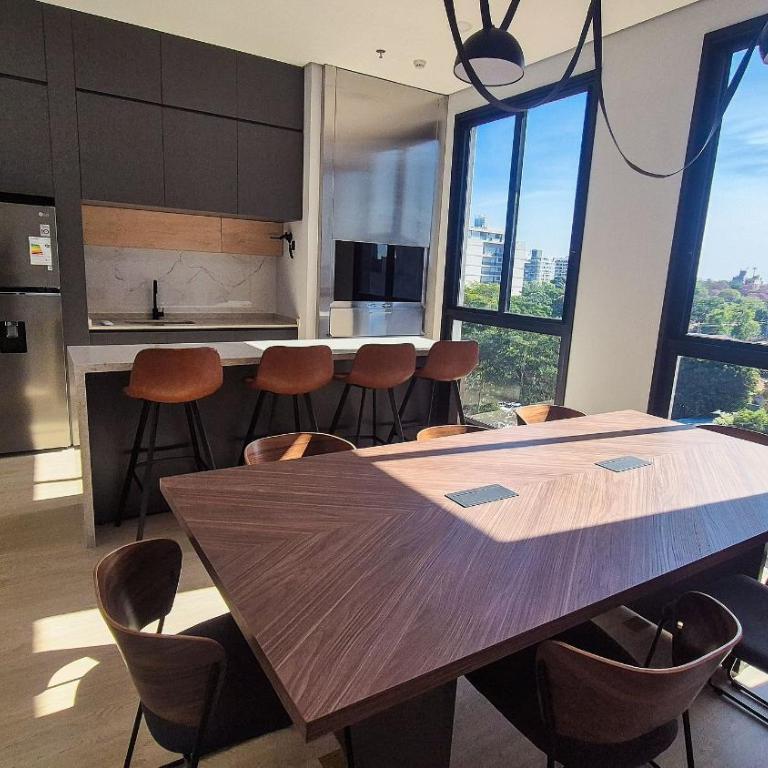 1D moderno • Centro financiero • Wi-Fi & A/C - Apartamento de 1 dormitorio - 24