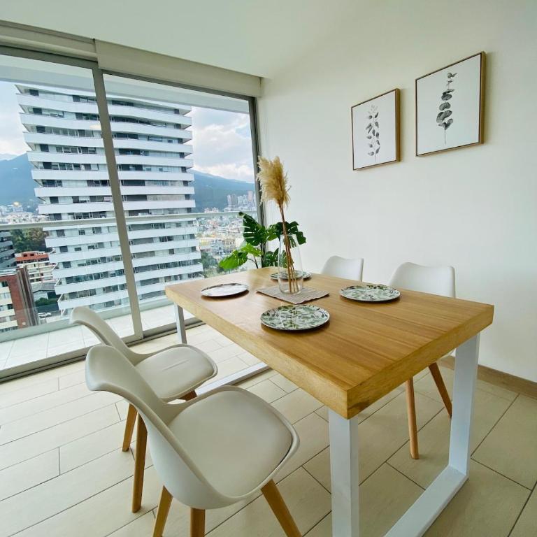 Boho apt-balcony in La Carolina, 60" TV 4K - One-Bedroom Apartment with Balcony and Mountain View - 6