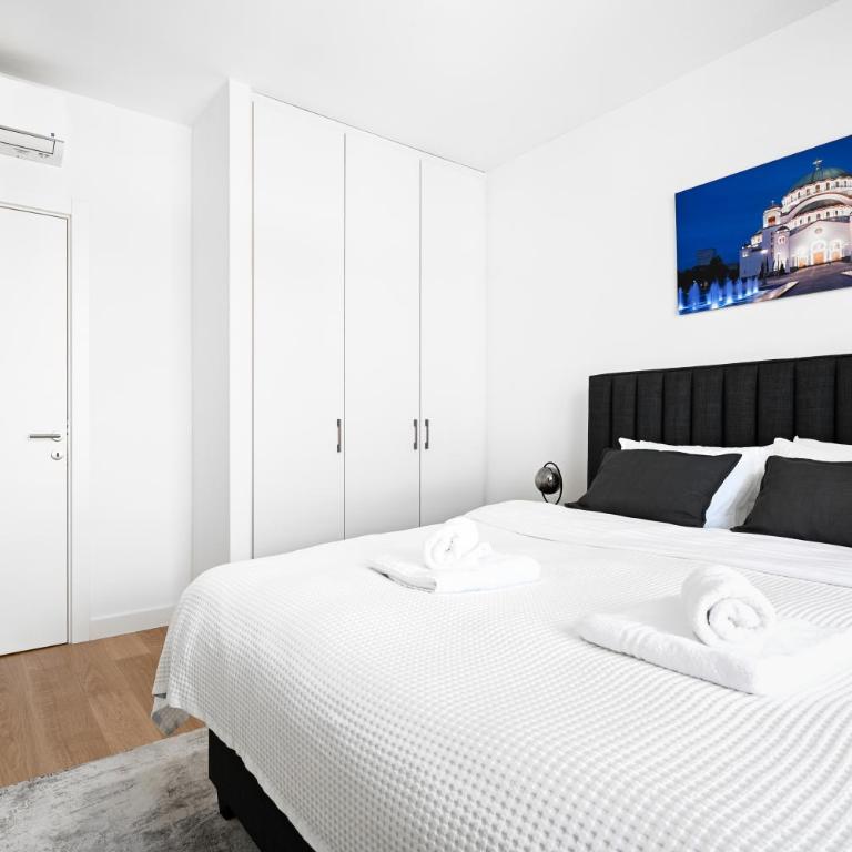 Modern LINA Apartment at Belgrade Waterfront Garage - One-Bedroom Apartment - 9