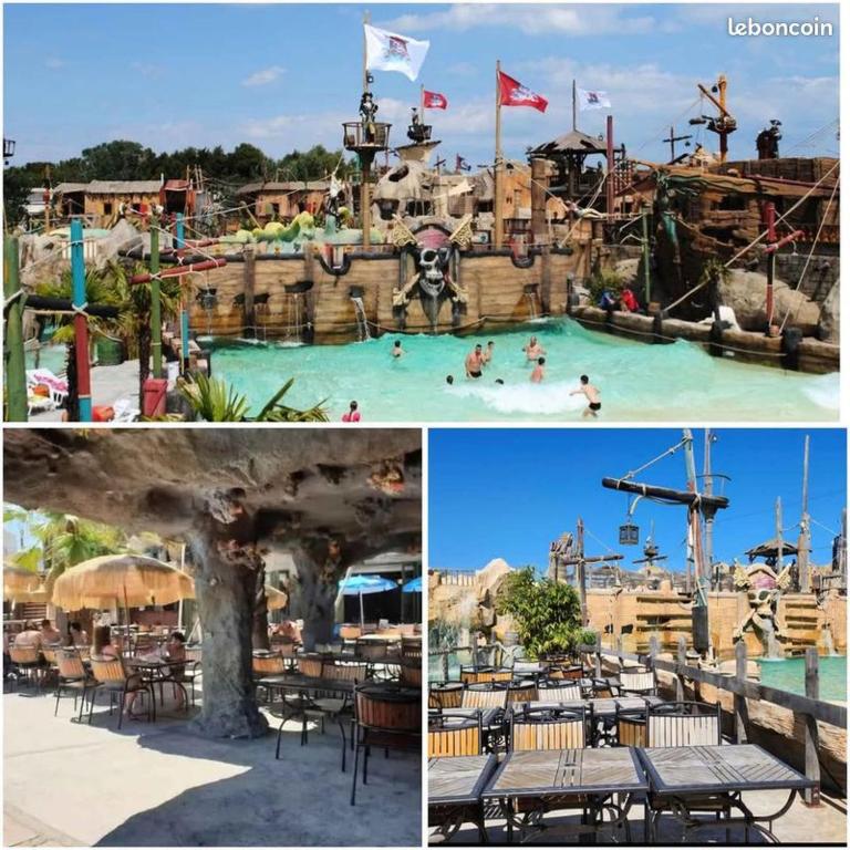 Agde MOBIL HOME 3CH-SECTEUR VIP GARDEN VILLAGE CLUB PARC ACQUATIQUE - Apartment mit 3 Schlafzimmern - 36