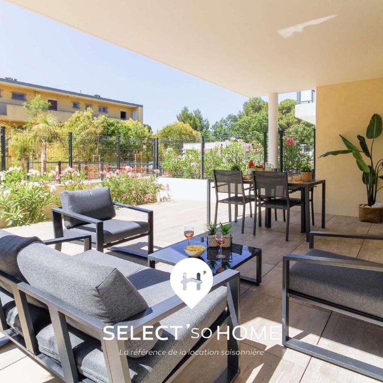 SELECT'soHOME - Superbe appartement pour 4 personnes à deux pas de la plage et des commerces de la Favière ! - ILOA-B01 - One-Bedroom Apartment with Terrace - 12
