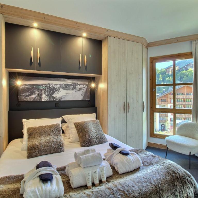 ARC 1950, Appartement 2 chambres 6 personnes, Skis aux pieds, Sauna, Hammam, Jacuzzi, Piscine intérieure et extérieure - Two-Bedroom Apartment with Mountain View - 22