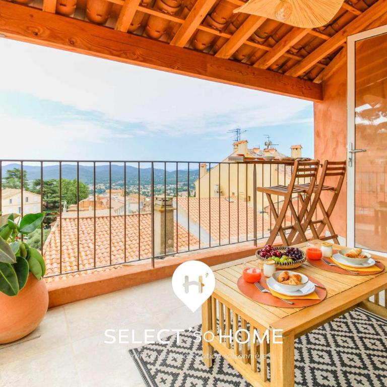 SELECT'soHOME - Duplex avec terrasse pour 4 au cœur du village historique de Bormes-les-mimosas ! - IRUNDA - Appartement 2 Chambres - 5