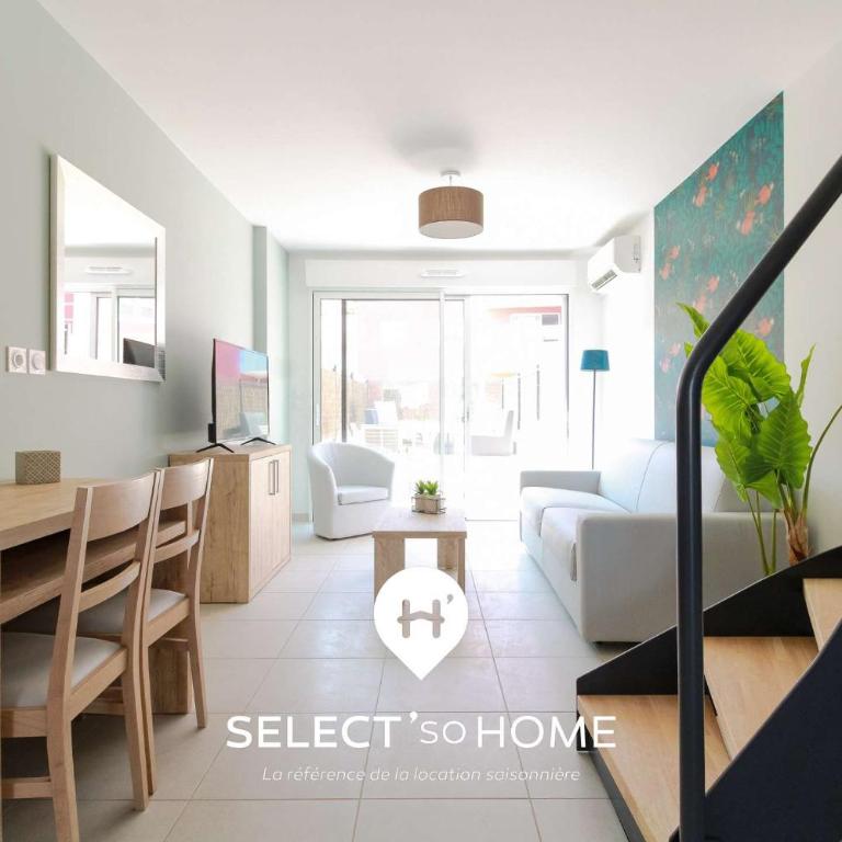 SELECT'SO HOME - Vacances au Poséidon - Duplex 6 personnes, parking privé, piscine, animaux admis - POS-B - Two-Bedroom Apartment - 5