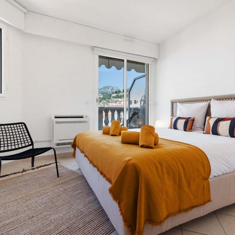Queen Garden V, Charmant 2 pièces centre ville, AC, vue mer - Apartment mit 1 Schlafzimmer - 7