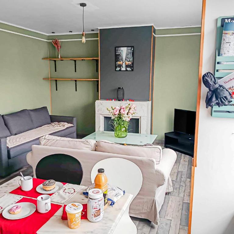 Terrasse exterieure, digue de mer Malo a 800m, capacité 4 personnes, 1 chambre, Rénové - Apartment mit 1 Schlafzimmer und Terrasse - 1