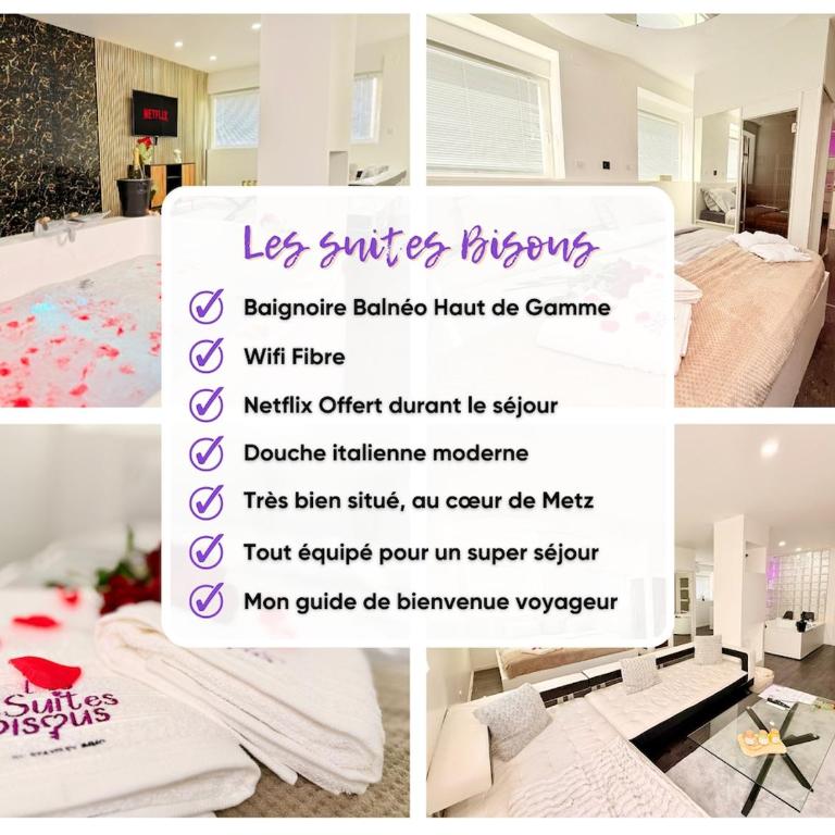 Les Suites Bisous Metz - Jacuzzi & Private Sauna - One-Bedroom Apartment - 2