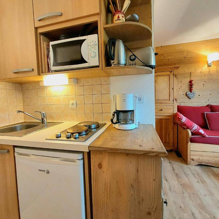 Studio-cabine rénové, balcon sud, pieds des pistes, 4 pers, Plagne Villages - Studio - 8