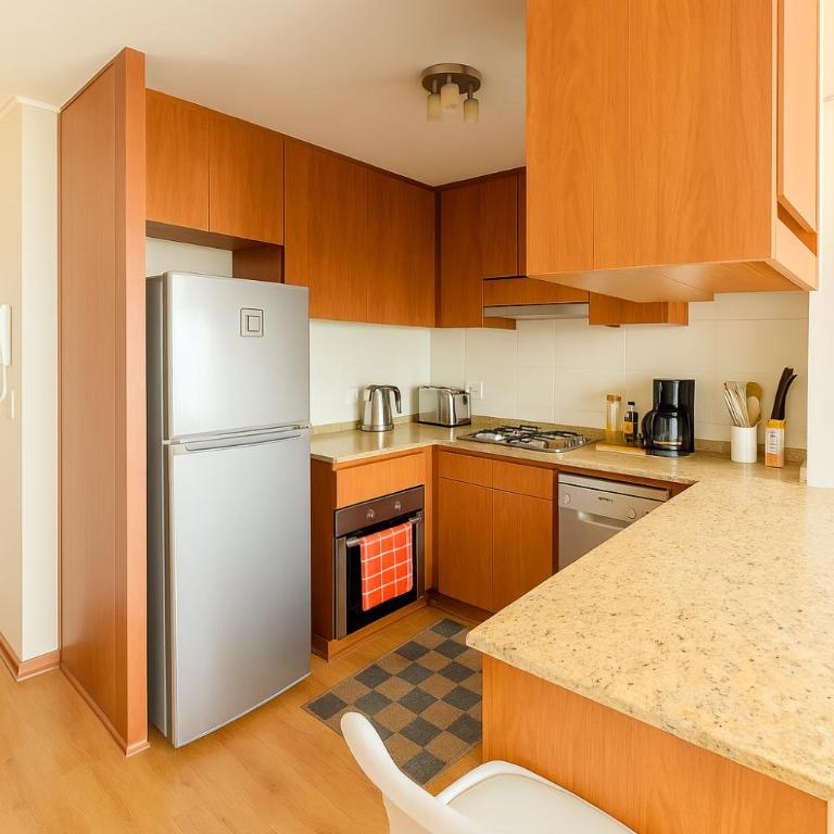 Departamento en mejor ubicación de Viña piscina climatizada y parking privado - One-Bedroom Apartment - 4