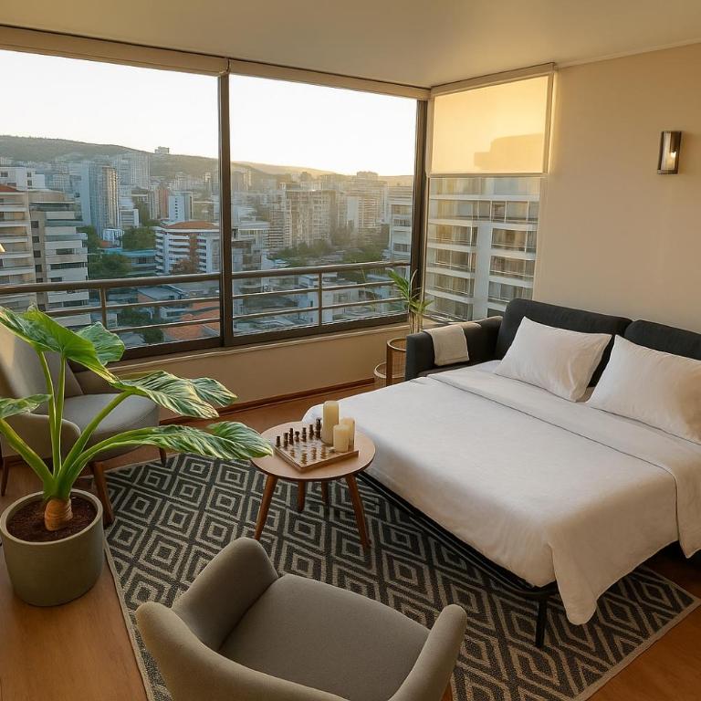 Departamento en mejor ubicación de Viña piscina climatizada y parking privado - One-Bedroom Apartment - 10