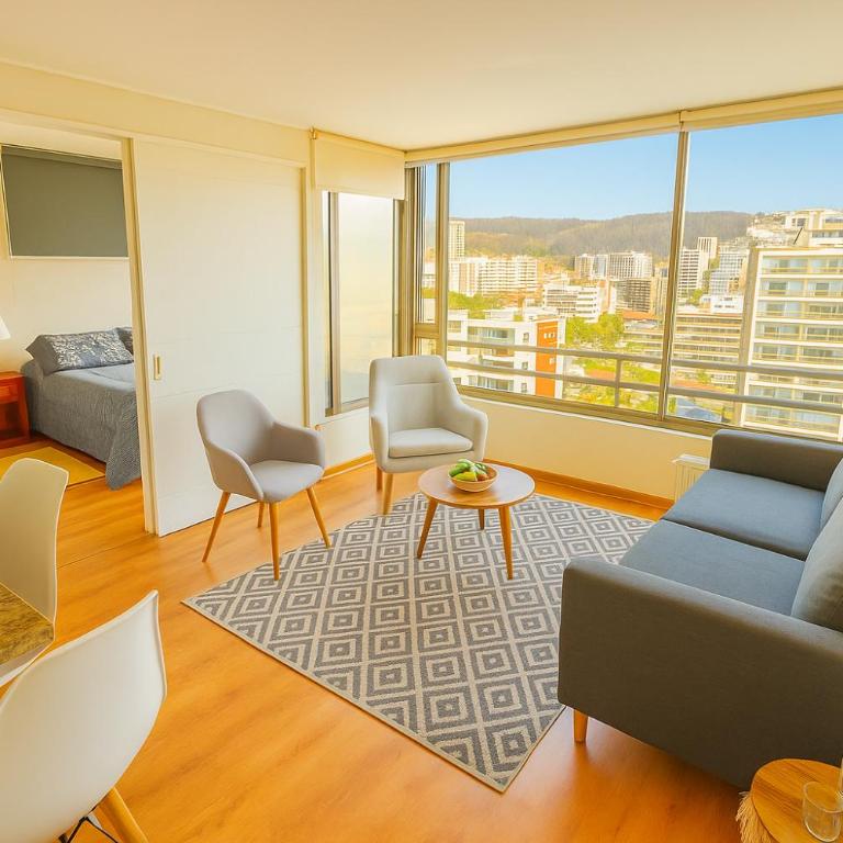 Departamento en mejor ubicación de Viña piscina climatizada y parking privado - One-Bedroom Apartment - 1