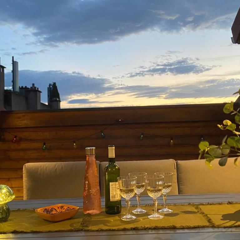 Le Rooftop Loft premium 3 chambres avec terrasse & parking en centre-ville de Saint-Étienne - Premium Apartment mit 3 Schlafzimmern - 10