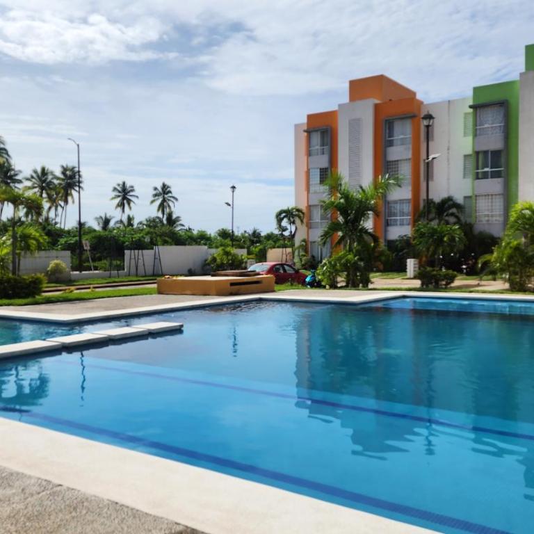 El Arrecife: Apartamento con alberca a 10 minutos de la playa - Apartamento de 2 dormitorios - 13