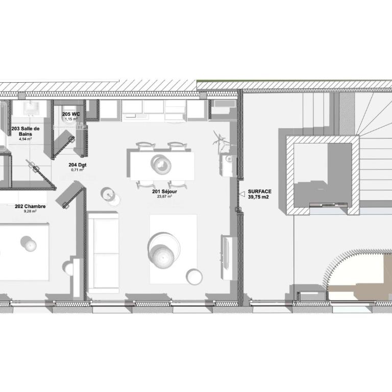 Magnifiques Appartements dans Bordeaux - Appartement 1 Chambre - 14