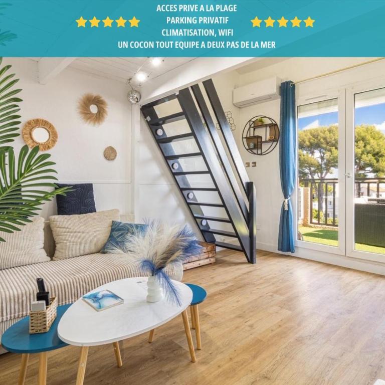 T2 MODERNE VUE MER LES SABLETTES CLIM- WiFi- PARKING - Apartment mit 1 Schlafzimmer - 2