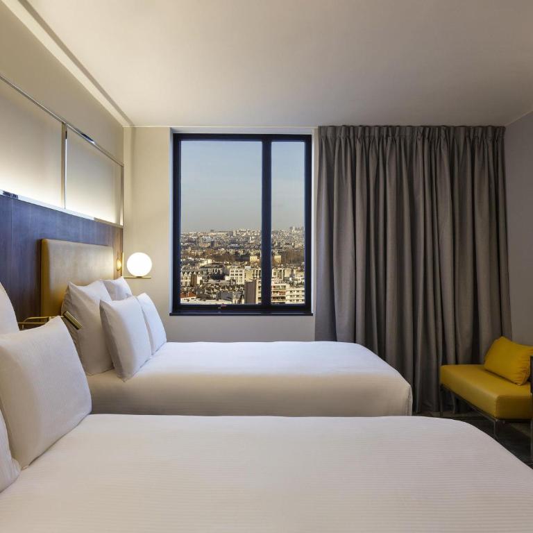 Pullman Paris Montparnasse - Chambre Familiale Deluxe avec 2 Lits Doubles - Vue sur Paris - 5