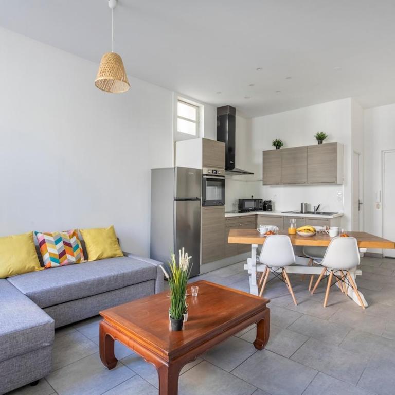 T2 47m2 avec Clim entre Gare et Vieux-Port - Apartment mit 1 Schlafzimmer - 5