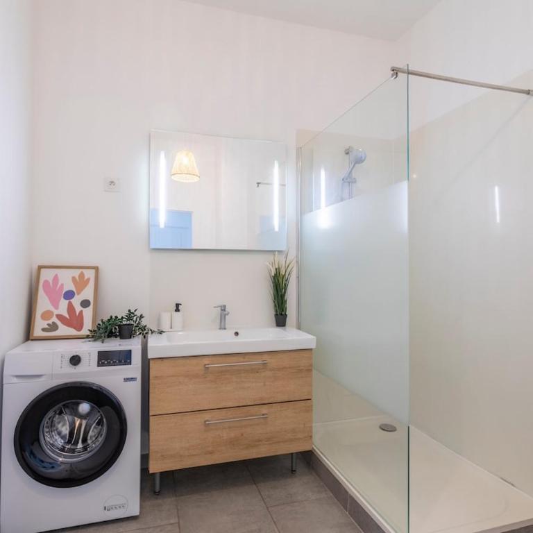 T2 47m2 avec Clim entre Gare et Vieux-Port - Apartment mit 1 Schlafzimmer - 7