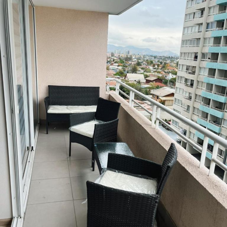 Moderno Depto con Terraza, Estacionamiento y Piscina, La Cisterna - Apartamento de 1 dormitorio - 7