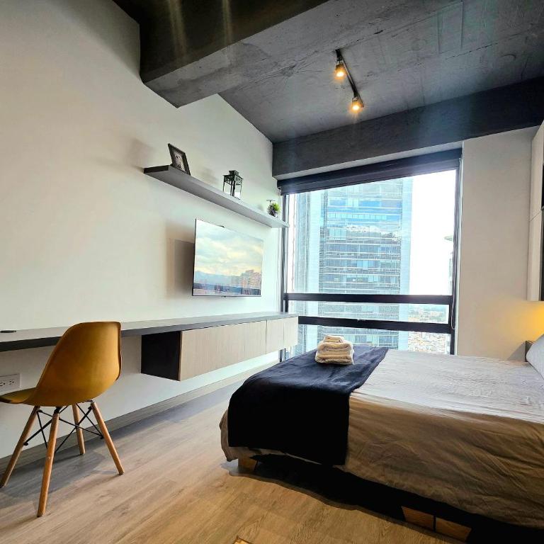 AH/Loft cama Queen, City View, Usaquén Bogotá - Apartamento con vistas - 7