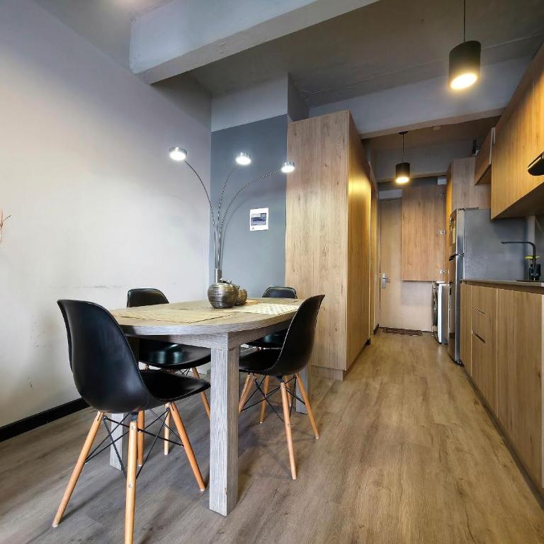 Vista panorámica, con estilo industrial, Usaquen - Apartamento con vistas a la ciudad - 33