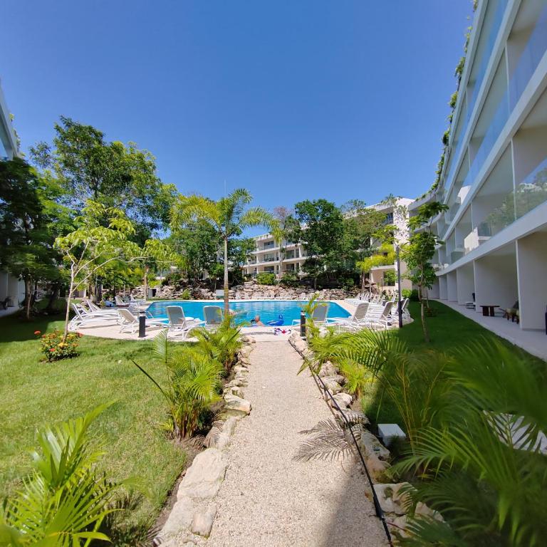 Maravilloso y Tranquilo Estudio en Playacar By Yeah - Apartamento Estudio con cama extragrande - 5