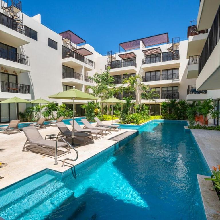 Modern apartment in Tulum Pool and Gym - One-Bedroom Apartment - 24