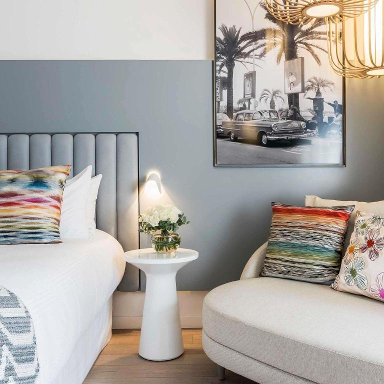 Croisette Beach Hotel Cannes - MGallery Collection - Chambre Lits Jumeaux Deluxe avec Balcon - 10