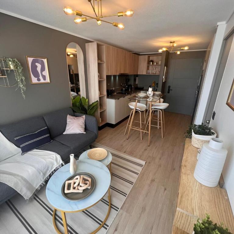 803 Atractivo apartamento a 1 cuadra del metro, 2 huespedes - Apartamento de 1 dormitorio - 1