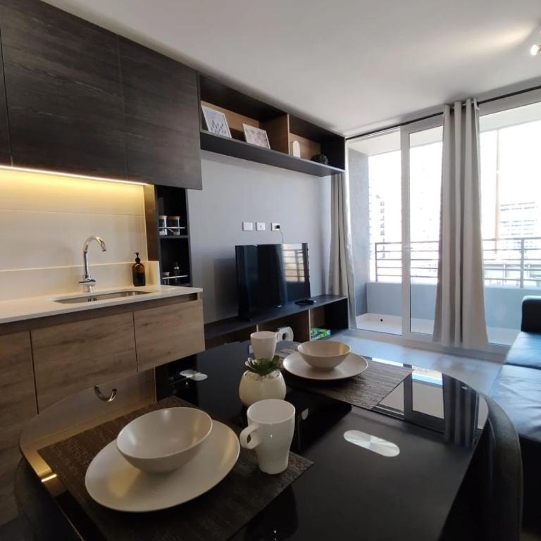 Comfortable apartment in Ñuñoa with parking - One-Bedroom Apartment with Balcony - 34