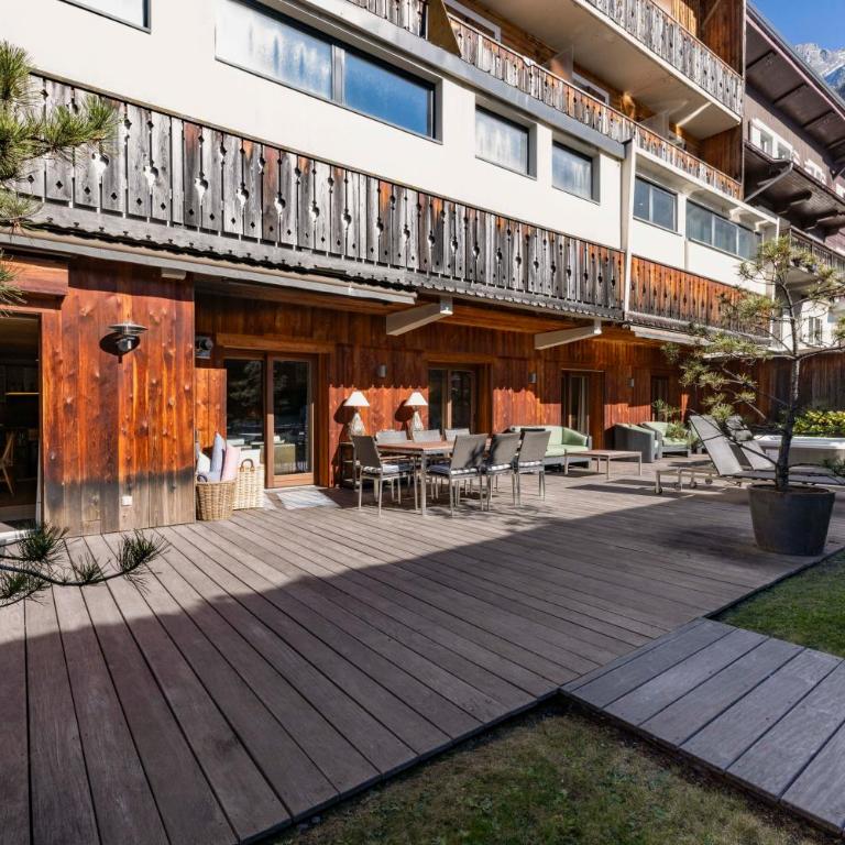 Apartment Au Bon Coin - Luxury Chamonix Hidden Haven, Mont Blanc view, Hot Tub and Garden - Superior Apartment mit Bergblick - 33