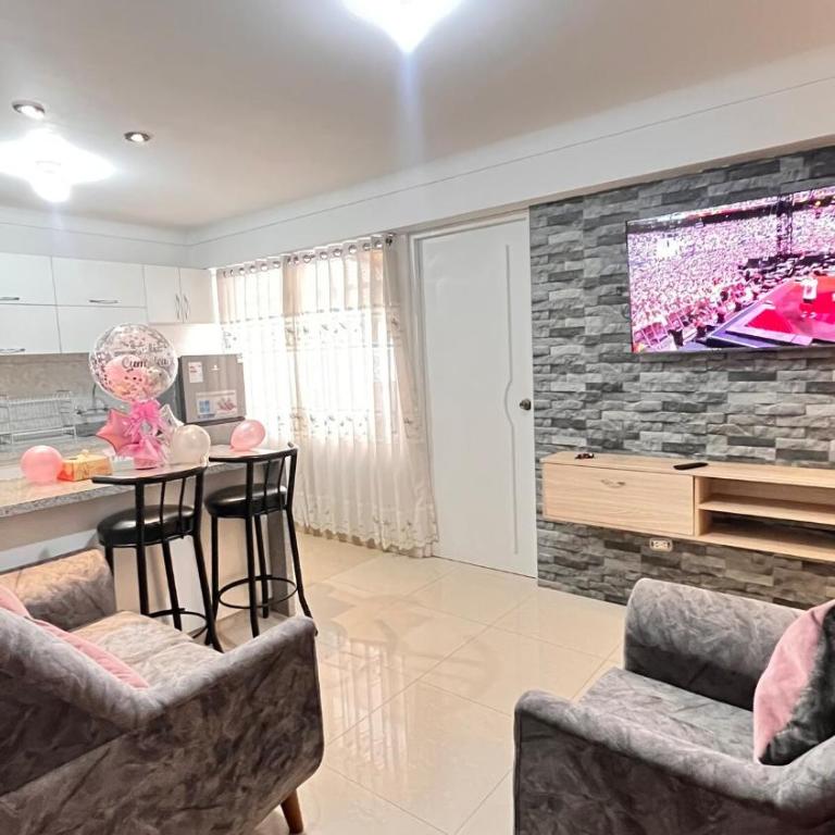 Mini apartment cerca al Ovalo pachacutec - Two-Bedroom Apartment - 41