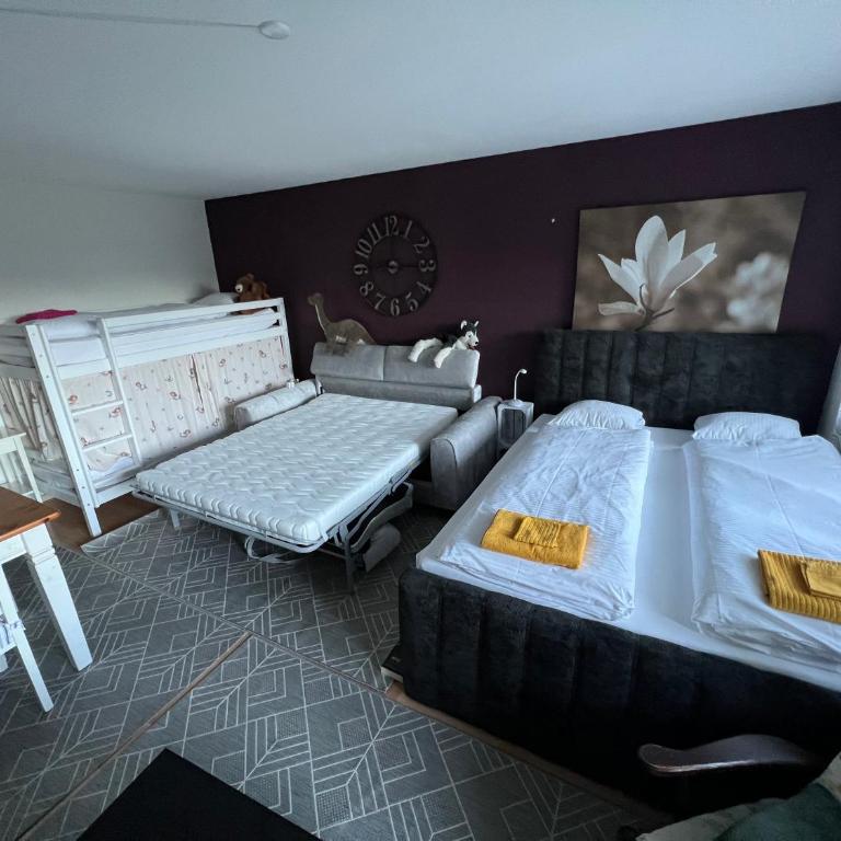 Leukerbad TOP, Thermalquellen, Skigebiet - Appartement 1 Chambre avec Balcon - 5