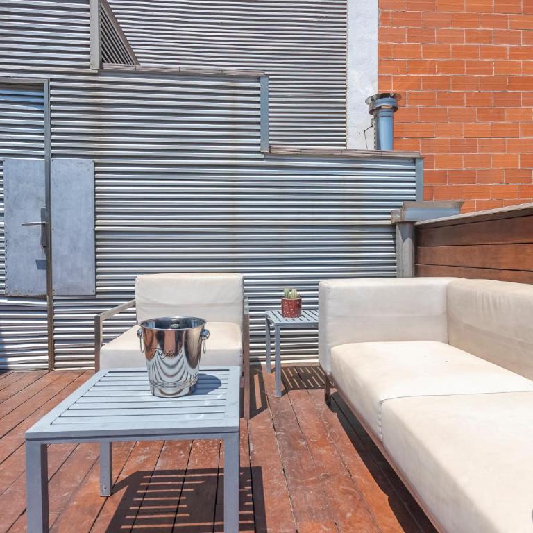 Apartments with Shared Rooftop Pool & Terrace in Barcelona - Apartment mit 3 Schlafzimmern und Balkon - 27