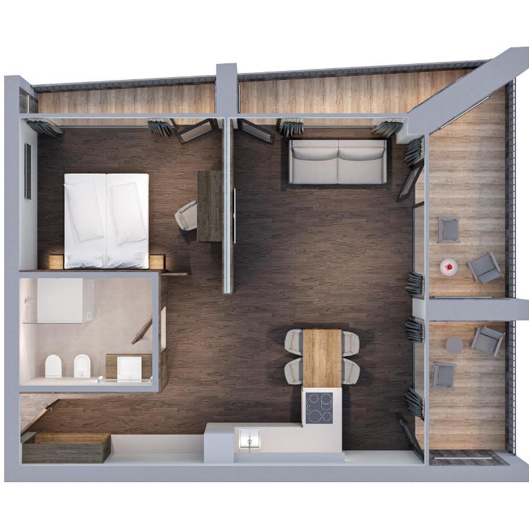 Aquila Dolomites Residence - Appartamento con 1 Camera da Letto - 4