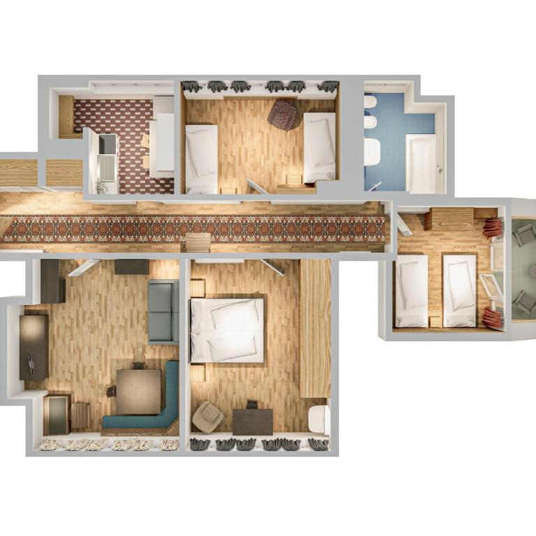 Aquila Dolomites Residence - Appartamento con 3 Camere da Letto - 1