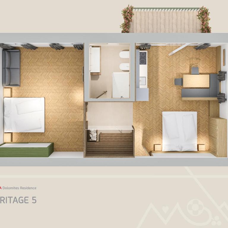Aquila Dolomites Residence - Appartamento con Sauna - 6