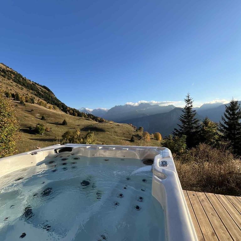 Nouveau chalet d'architecte Le Lauzaret sauna et jacuzzi Villard-Reculas - Chalet - 15