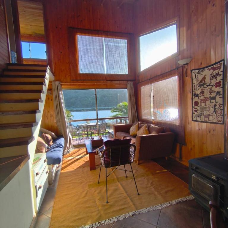Cabaña en Pichilemu Cahuil vista a la laguna - Two-Bedroom Chalet - 9