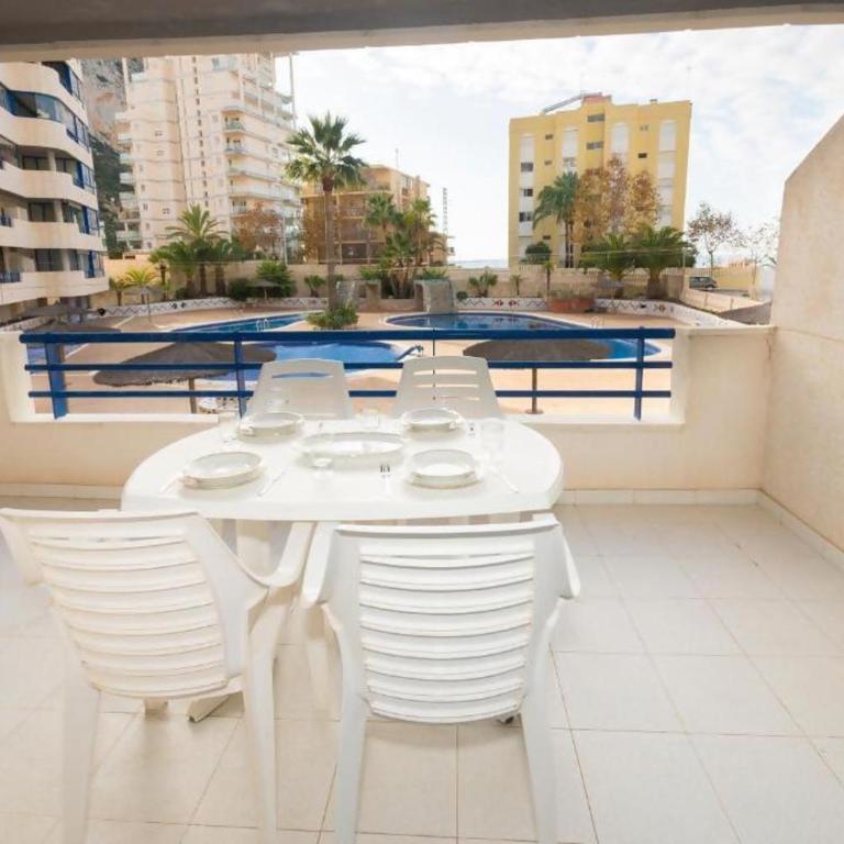 Appartement équipé Calpe Espagne 4 couchages, terrasse, piscines, climatisation, garage, WIFI gratuit - Apartamento con terraza - 11
