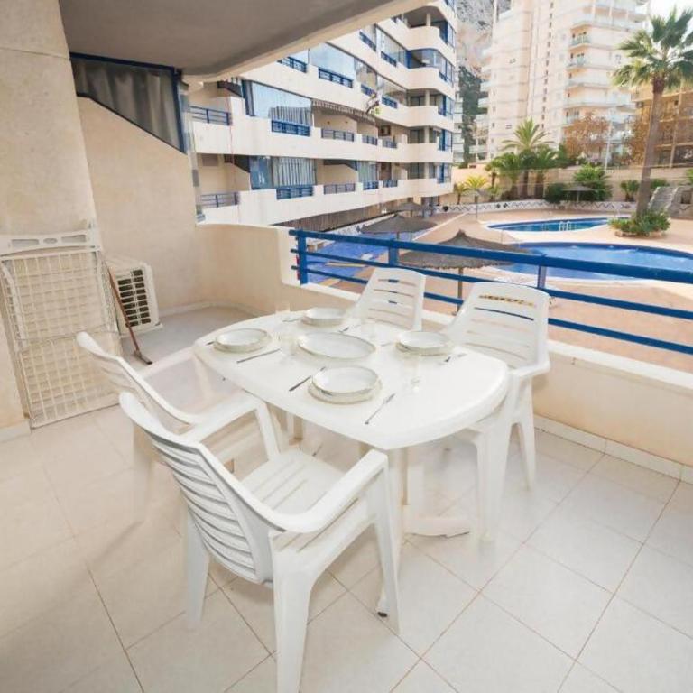 Appartement équipé Calpe Espagne 4 couchages, terrasse, piscines, climatisation, garage, WIFI gratuit - Apartamento con terraza - 8
