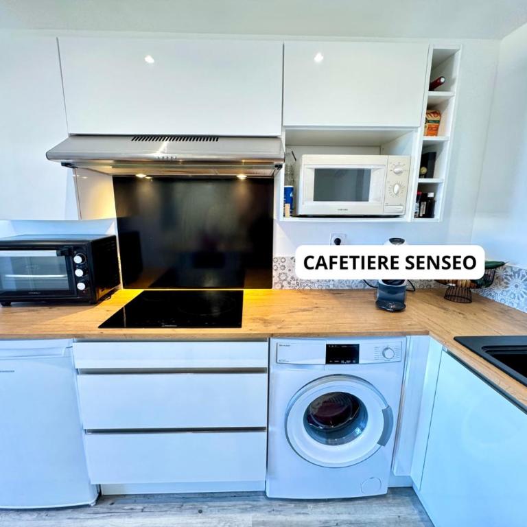 Le Maëva - T2- Front de mer- Clim - Parking - Wifi- SudSéjourConciergerie - Apartamento de 1 dormitorio con vistas al mar - 12