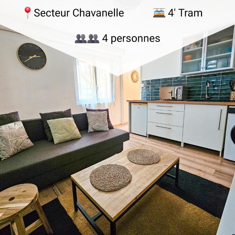 Le charmant T2 4 personnes WIFI - One-Bedroom Apartment - 4