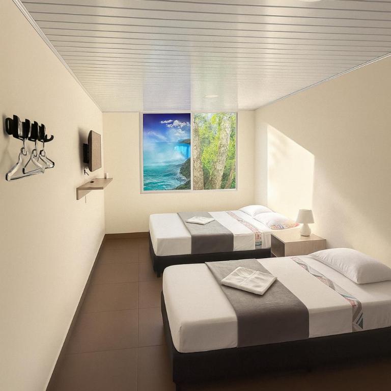 Vivienda turística Arboleda de Cádiz - Habitación Doble con baño privado - 2 camas - 2