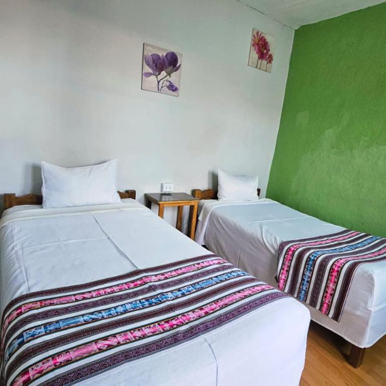 Casona Jerusalen - Habitación Estándar con baño compartido - 2 camas - 1